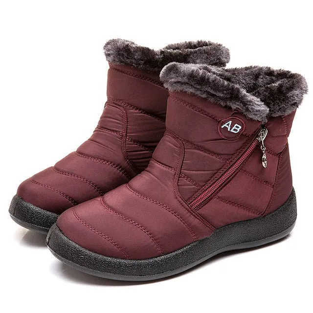 Women Waterproof Snow Boots For Winter  Lightweight