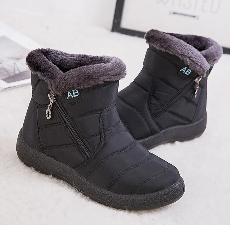 Women Waterproof Snow Boots For Winter  Lightweight