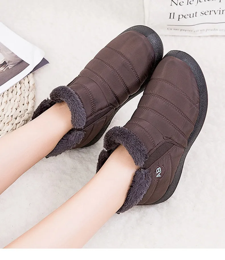 Women Waterproof Snow Boots For Winter  Lightweight