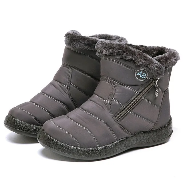 Women Waterproof Snow Boots For Winter  Lightweight