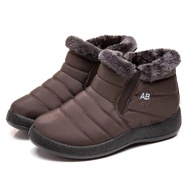 Women Waterproof Snow Boots For Winter  Lightweight