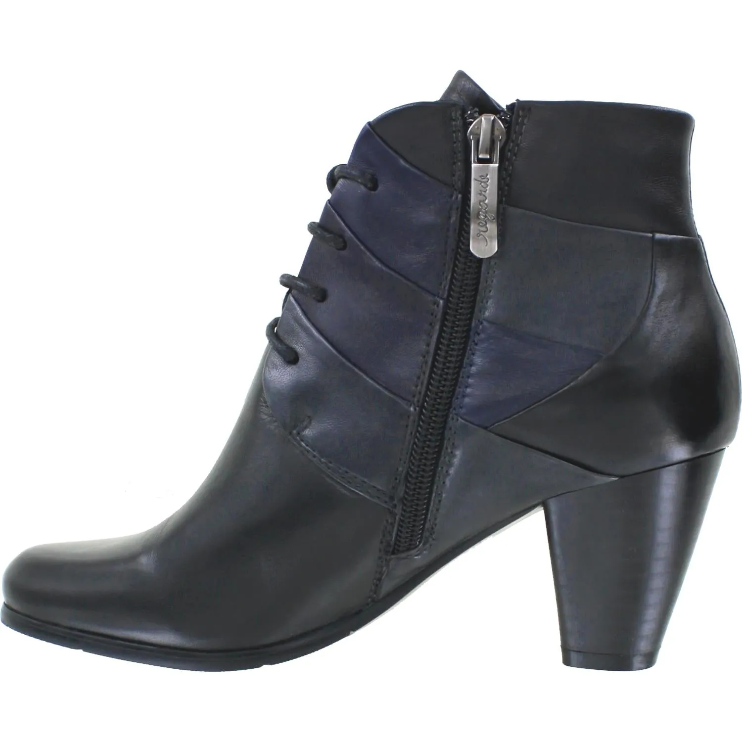 Women's Regarde Le Ciel Marisi-159 Black/Piombo/Star Light Leather