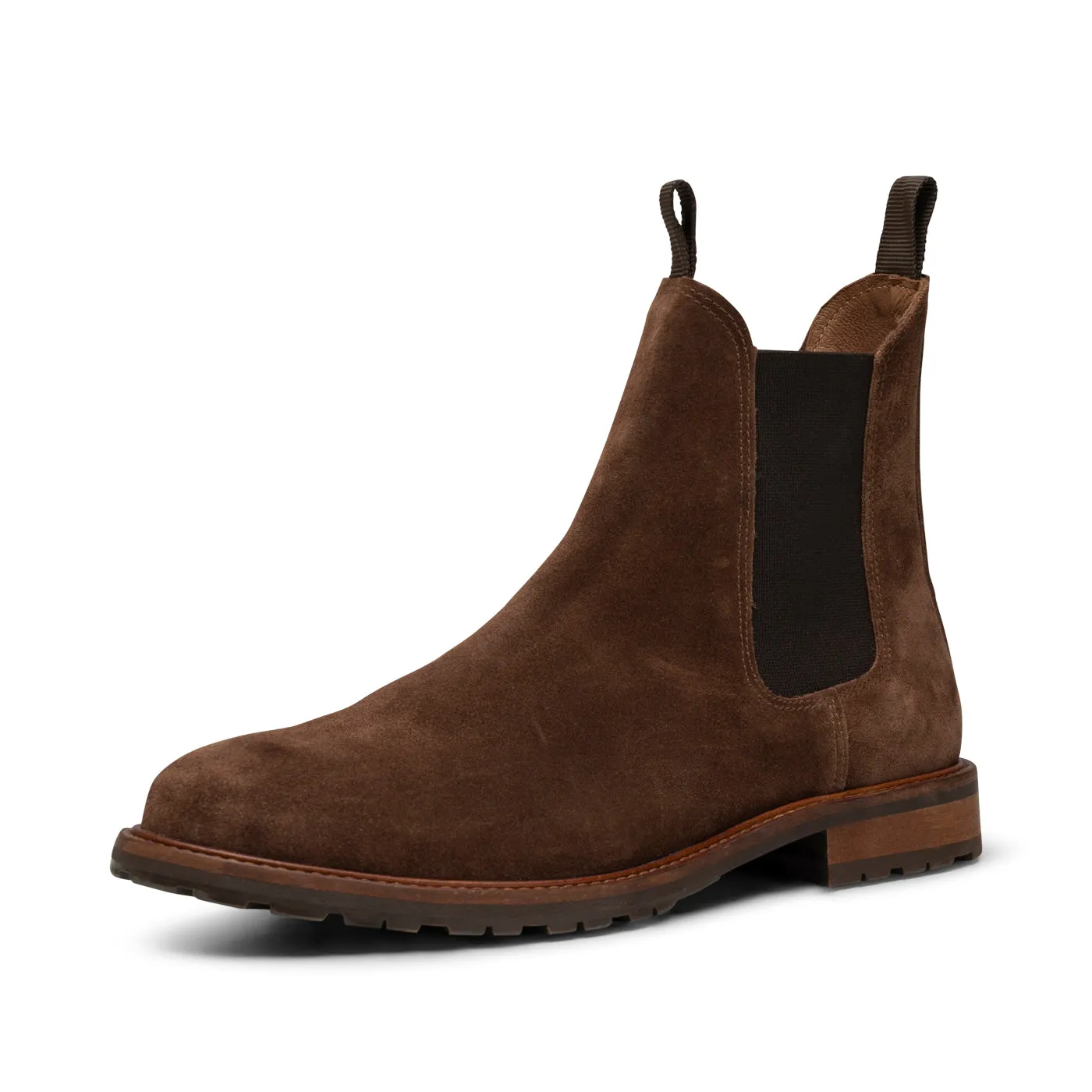 York chelsea støvle ruskind - CHOC BROWN