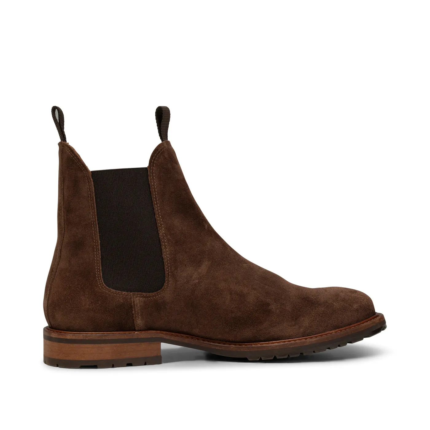 York chelsea støvle ruskind - CHOC BROWN