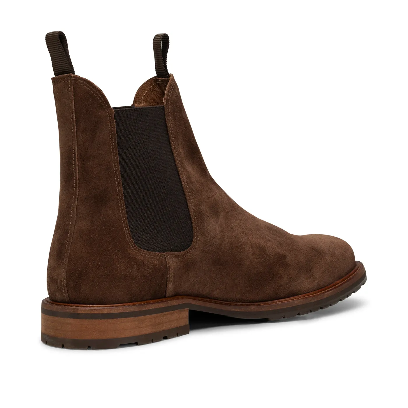 York chelsea støvle ruskind - CHOC BROWN