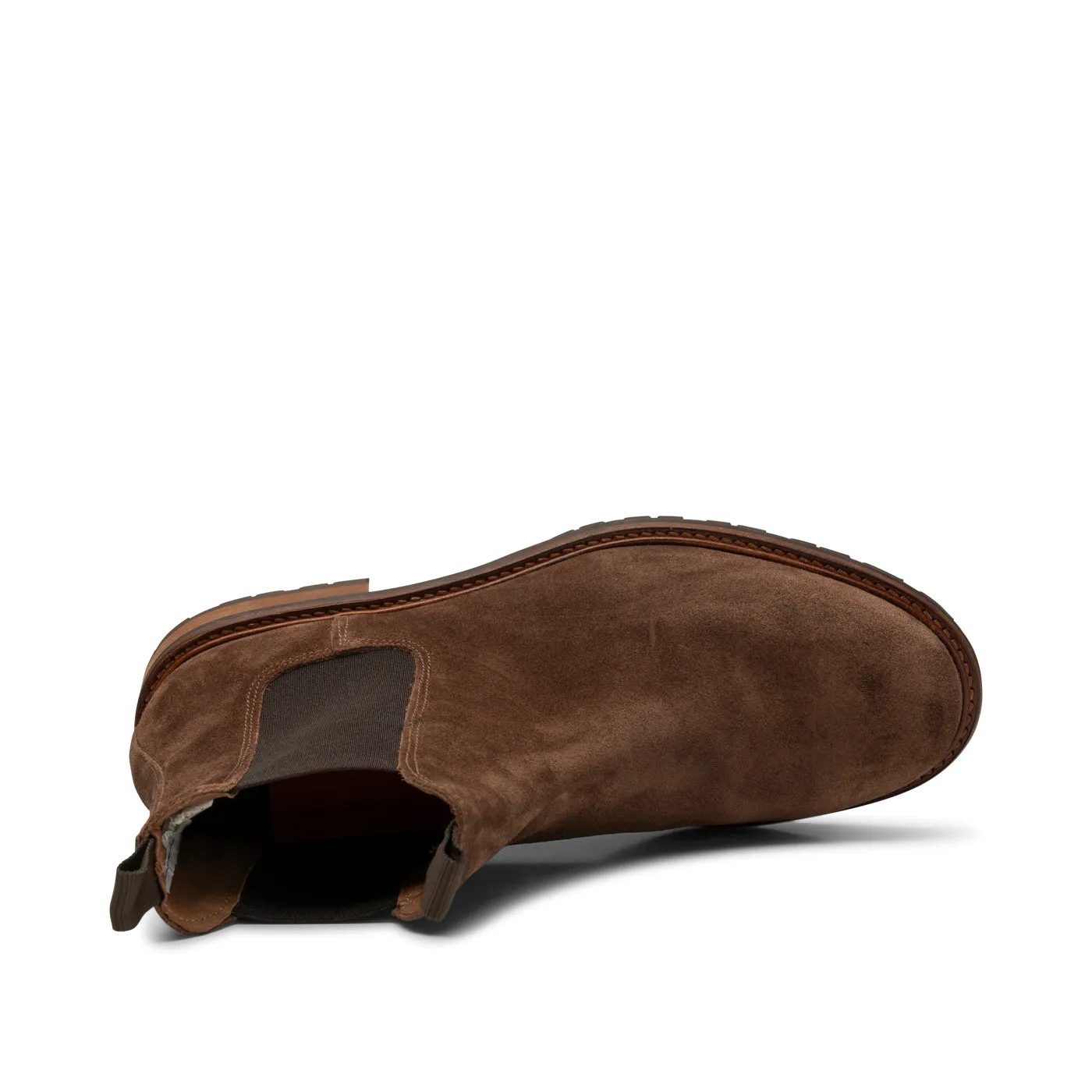 York chelsea støvle ruskind - CHOC BROWN